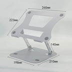XMSJ Laptop Stand Adjustable Carbon Steel Notebook Tablet Stand Up to 17 Inch Macbook Laptop Portable Foldable Cooling Holder