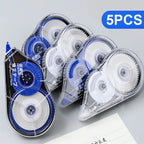 5Pcs 150M Correction Tape Roller 30mx5mm White Sticker Tape Student Simple Error Eraser Tape School Office Supplies Stationery
