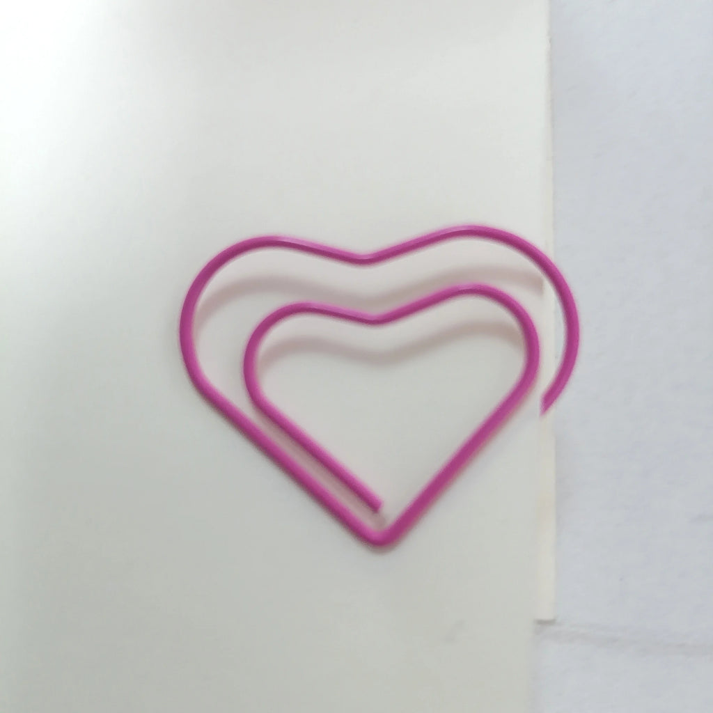 10pcs/lot Pink Series Kawaii Animal Cat Heart Shape Paper Clip Metal Bookmark Decorative Memo Clips Stationery