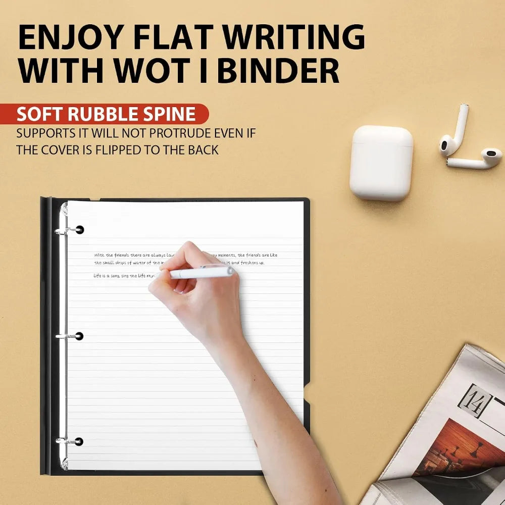 WOT I Telescoping 3 Ring Binder 1 Inch, Expandable Binder - Patented Design for Easy Portability, Holds 8.5x11 Paper, Perfect for School, Office & Home Organization