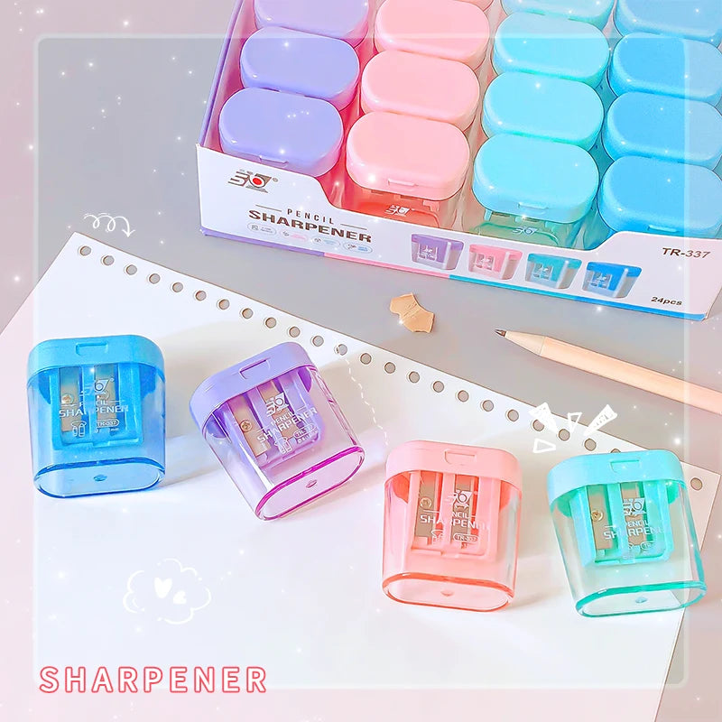 kawaii stationery supplies bar teacher accessories school useful cute Colorful pencil Sharpener aesthetic school supplies