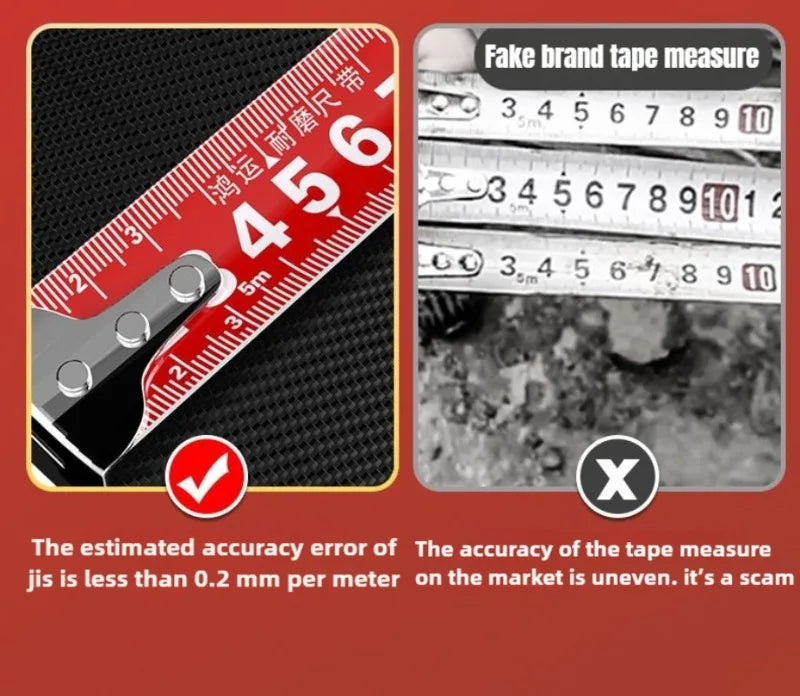 5M Tape Measure Retractable Red High-precision 3M 7.5M Measuring Tape Thickened Wear-resistant Tape Practical Measuring Tools