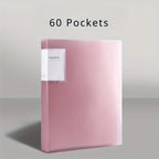 Folder 20/30/40/60/80/100 Inner Pages, Data Book A4 Transparent Insert Folder Album Storage Folder, Large Capacity Office Folder