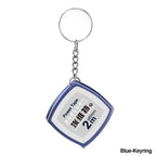 Key Ring Tape Measure Keychain Gauging Tools Retractable Ruler Pull Ruler Measuring Tools Stainless Steel Portable