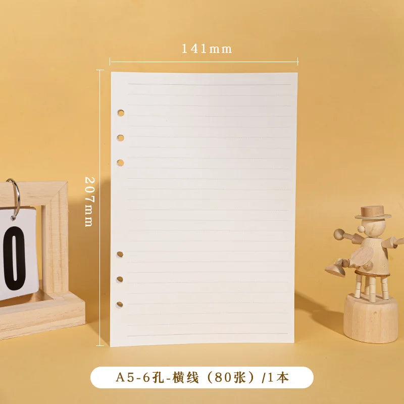 New A5 PU Leather Binder Cover with Magnetic Buckle Closure, 6 Ring Personal Notebook for Organizing Planner, Photo Card Sleeves