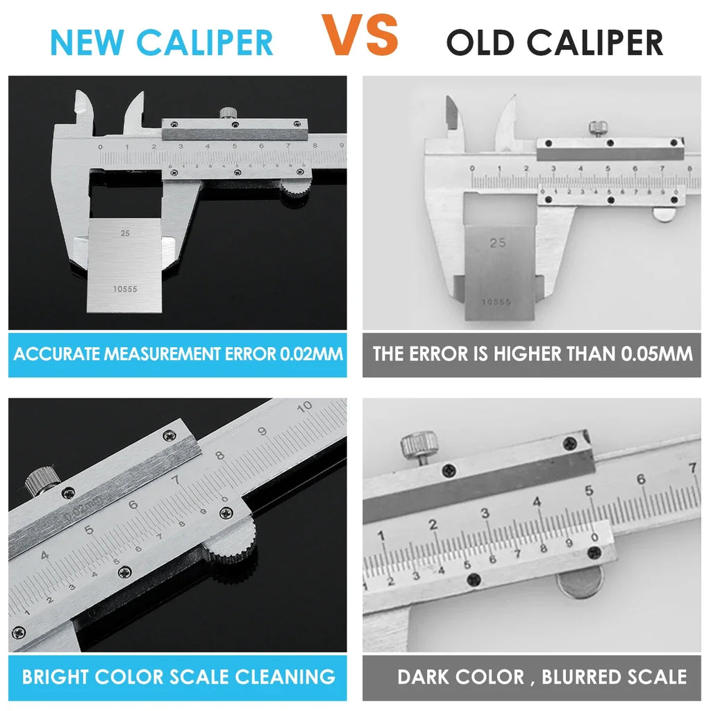 Professional Industrial Vernier Caliper Carbon Steel Four Use Metric Precision Measuring Tool Precision Measurement