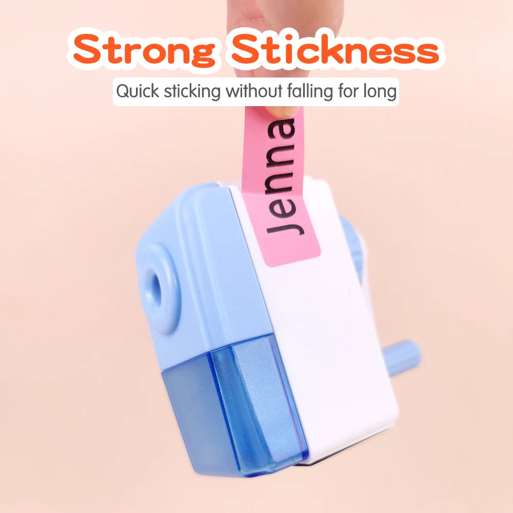 3Size Pink Sticker Custom Personal Name Stickers Personalized Waterproof Tag Label For Scrapbook School Stationery Water Bottle
