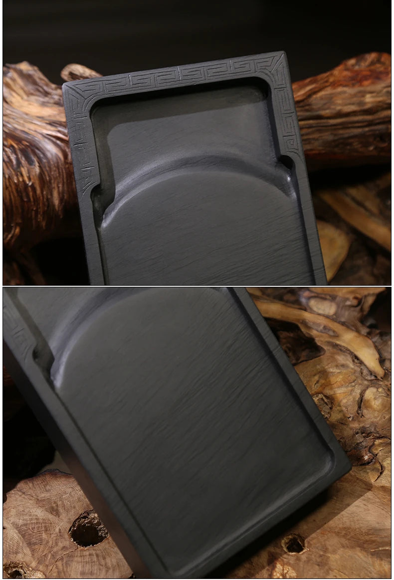 6 Inch 8 inch anhui Handmade Inkstone Water Ripple Ink Stone Natural Inkstone Traditional Painting Calligraphy Special Ink Stone