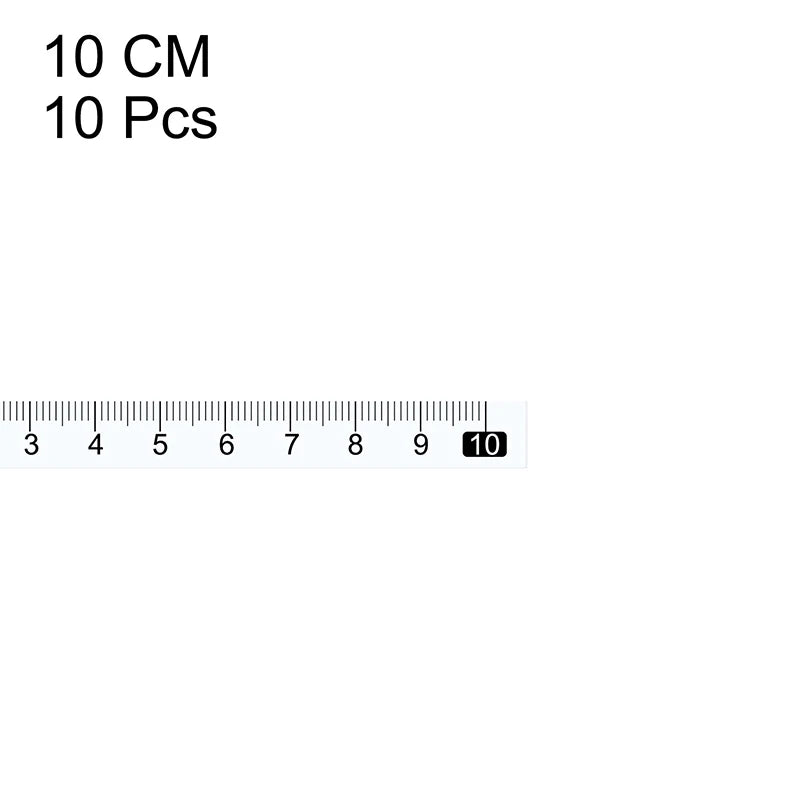 10pcs Self Adhesive Tape Measure 10/20/30/40/50cm Left to Right Measuring Tape Sticky Read Workbench Ruler Woodworking Tools