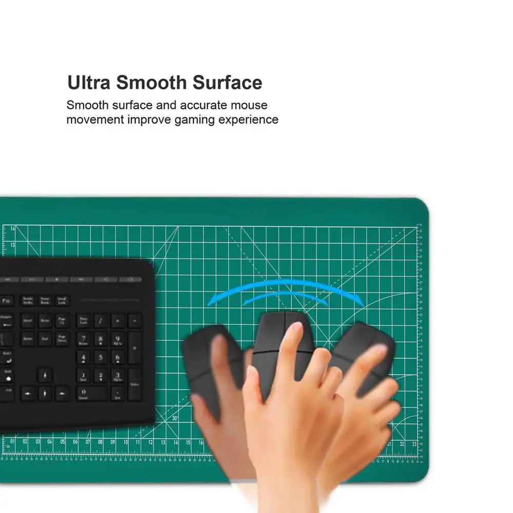 Cutting-Mat-white-on-black Mouse Pad Office Gaming Laptop Deskmat Anime Mousepad Gamer Keyboard Mouse Mat Computer Accessories