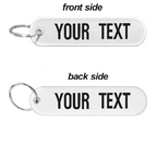 Personalized Keychain with Name Patch, Embroidery Text, Key-Ring Accessory for a Tag Customized Gift