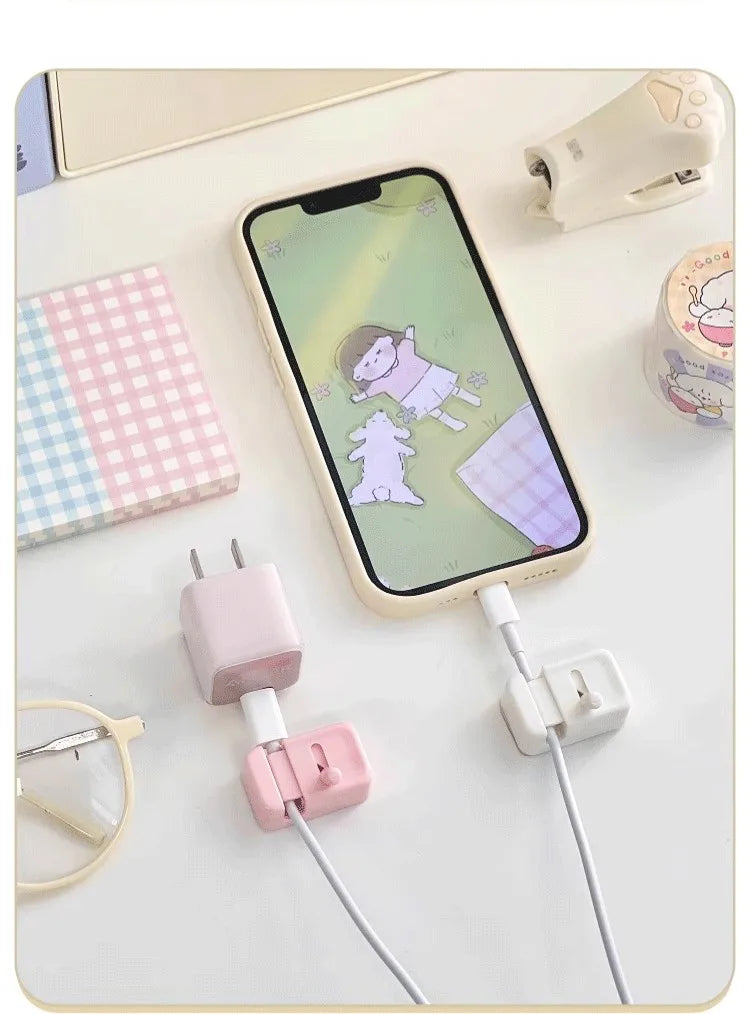 Cable Management Clip For Desk - Simple No-Drill Edge-Mounted Cord Organizer For Charging Cables And Data Wires.