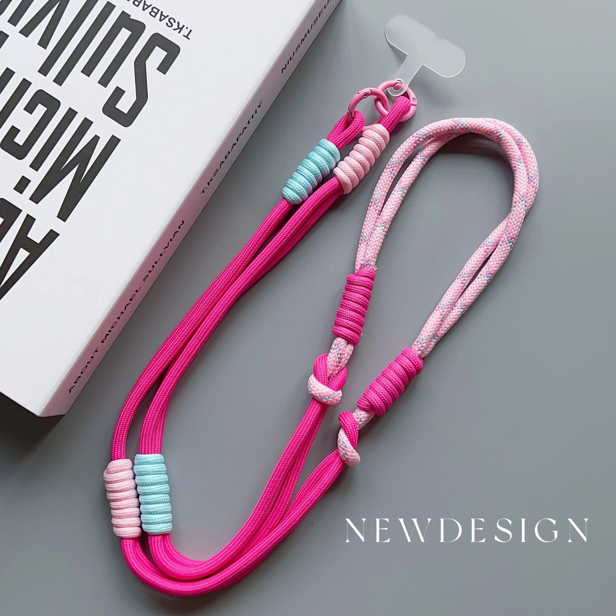 Lanyard Cross-body Shoulder Straps Keychain Adjustable Korea Long Rope with Replacement Patch for Mobile Phone Accessories