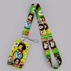 Cartoon Girl Credential Holder Cute Lanyards for Key Neck Strap For Card Badge Gym Keychain Keyring Accessories Gifts