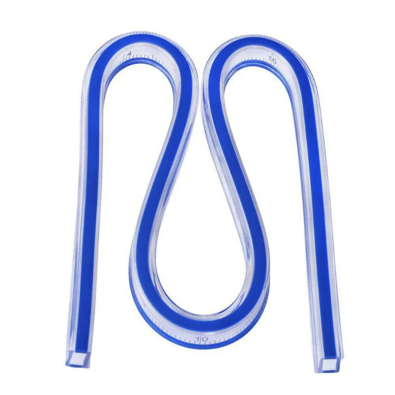 Flexible Curve Ruler Drafting Drawing Tool Plastic Sewing French Curve Drafting Rulers 30cm 40cm 50cm Sewing Accessories