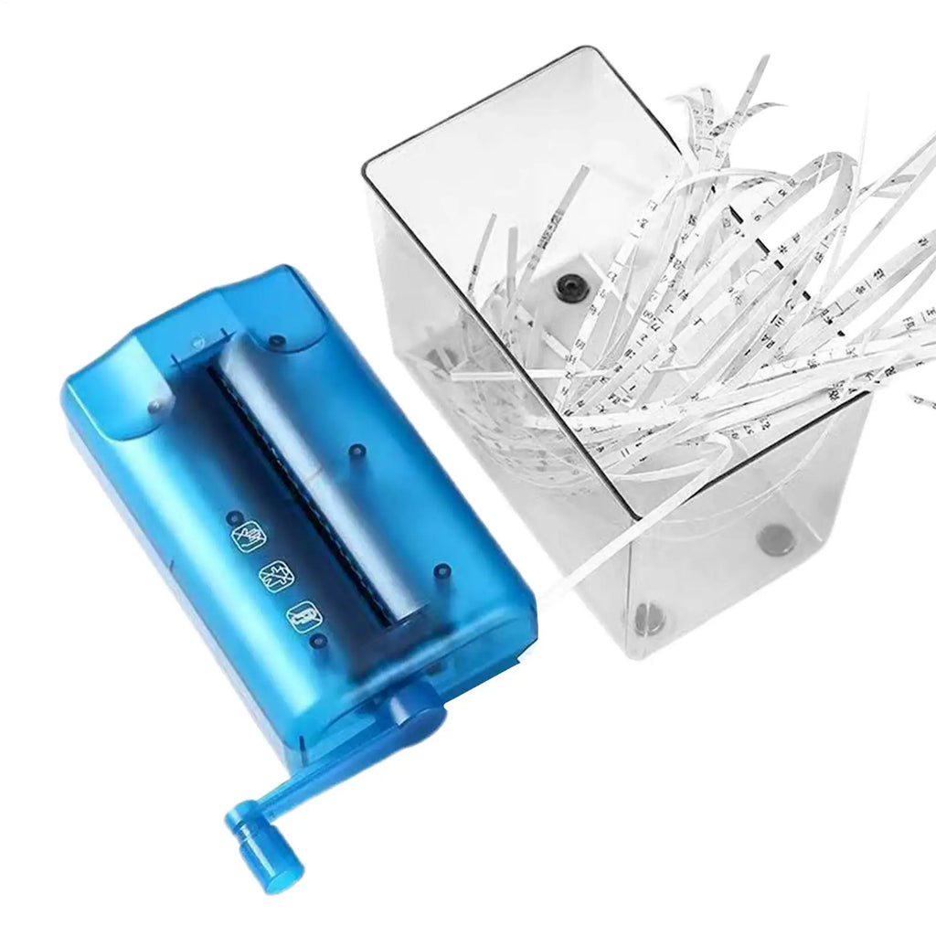 Small Paper Shredder Manual Document Shredder Household Paper Shredding Solution Household Small Mini Paper Shredder Tool