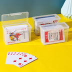 Playing Deck Card Storage Box High Capacity Playing Card Case Plastic Card Boxes for Trading Card Games Card Collector