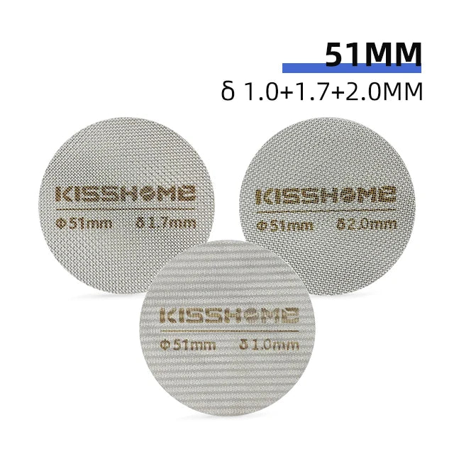 Coffee Puck Screen Reusable Heat Resistant Metal Espresso Filter Mesh For 51mm 54mm 58mm Portafilter Barista Accessories Tools
