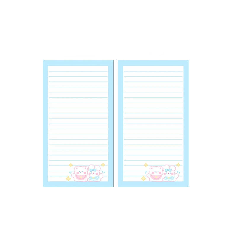 A6 Cute Loose-leaf Colorful Refill Inner Page Line Blank Grid Inner Page Inside Paper Stationery