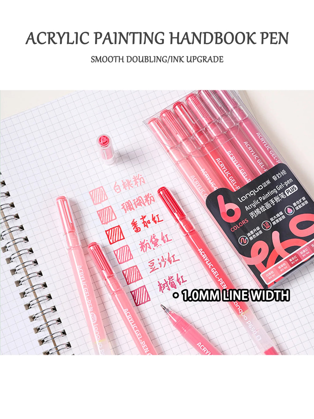 Languo 6/24/36/54/72/90 colors Acrylic Painting Handbook Pens Multi-Color Gel Pen Student Neutral Pen Writing Marker Stationery