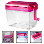 Small Manual Shredder Portable Hand Operated Paper Shredder for Confidential Document Destruction Office Supply Household School