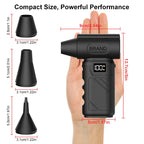 9000KRPH Mini Turbo Air Blower Ergonomic Grip Compact Cordless Compressed Air Duster Handheld Jet Fan for Keyboard Home Dust