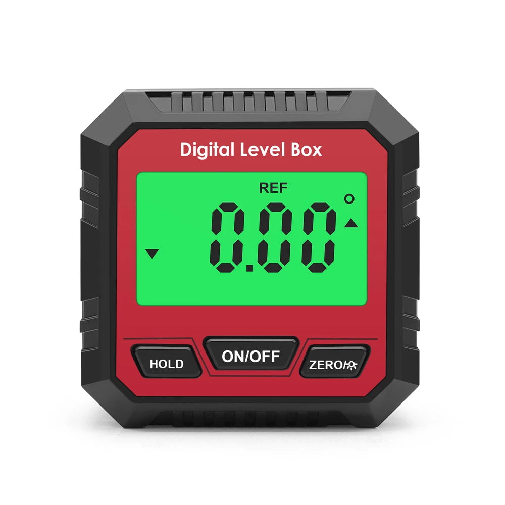 LCD Digital Angle Gauge Magnetic Protractor Inclinometer Mini Level Meter 360 Degree Angle Finder Goniometer for Decoration