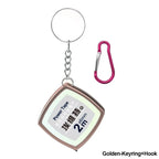 Key Ring Tape Measure Keychain Gauging Tools Retractable Ruler Pull Ruler Measuring Tools Stainless Steel Portable