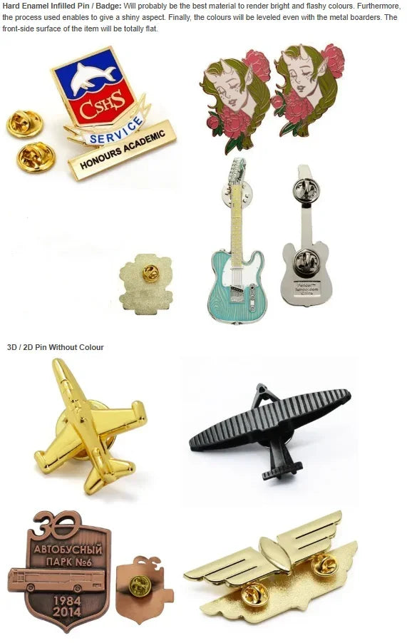 [Minimum 100pcs] Custom Logo Enamel Pin Soft/Hard Label Customized Metal Badges Lapel Brooches On Backpack Or Friend Gift