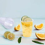 50/100PCS Disposable Transparent Plastic Cups Household Drinking Cups Fruit Juice Coffee Ice Crea Birthday Party Utensils