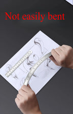 Stainless Steel Metal Straight Ruler Precision Double Sided Precision Measuring Tool Scale Metric Ruler Accessories 15-40cm