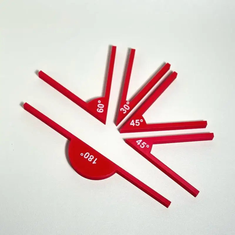 New 2/5Pcs Multifunctional Geometric Angle Teaching Auxiliary Props Portable Geometric Angle Ruler Measuring Tools