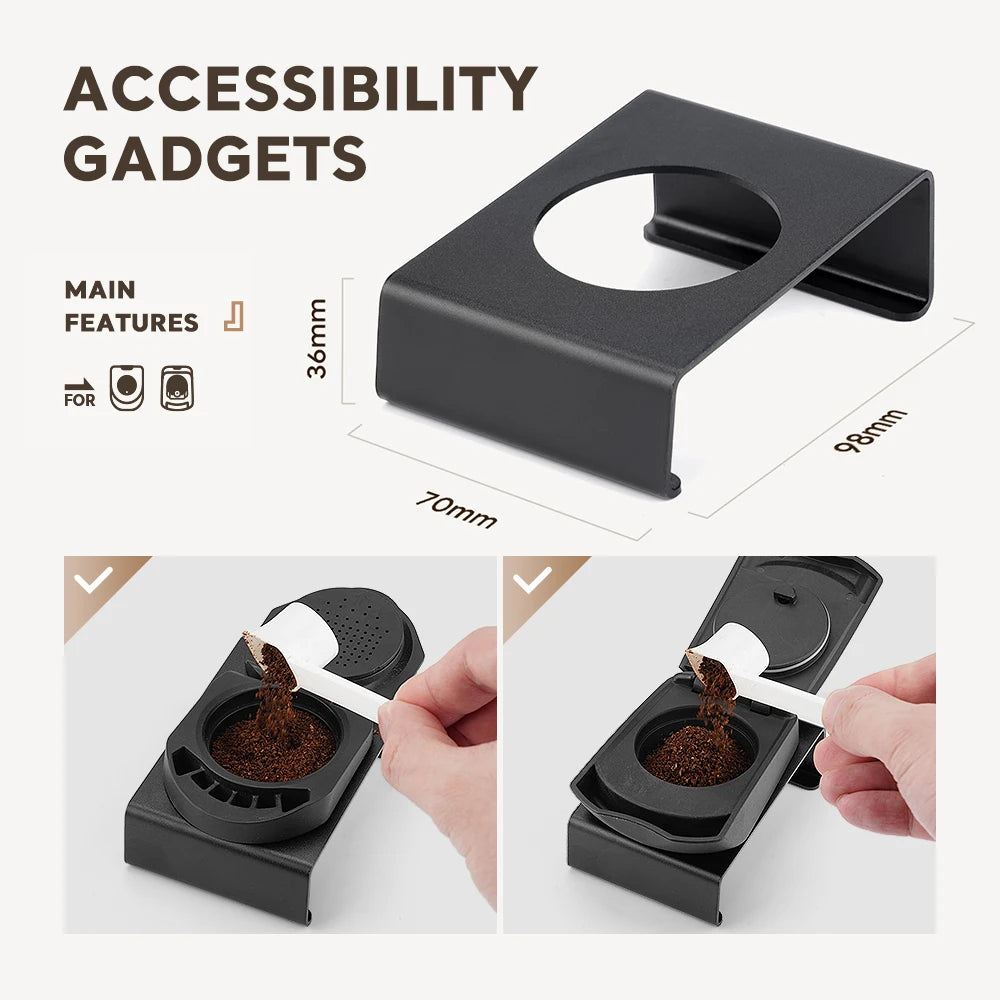 ICafilas Coffee Adapter Dolce Gusto Reusable Capsule Adapter with Genio S Piccolo Coffee Machine Accessories