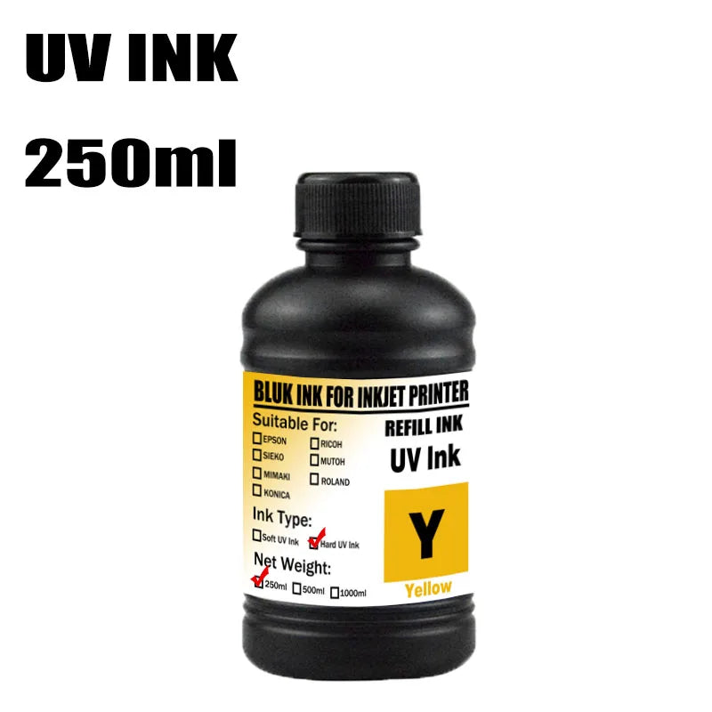 For Epson UV Hard ink Soft ink White LED UV Ink For Epson DX5 DX7 XP600 TX800 Printhead I3200 I1600 R1900 R2000 Rl800 Printer