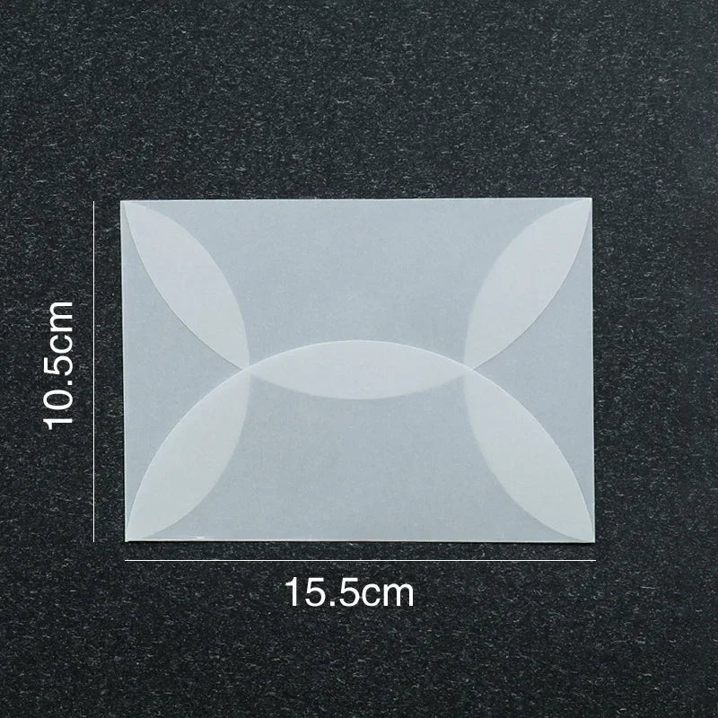 50pcs/lot Blank Translucent Envelope for Invitations Postcards European Giftbox Message Card Letters Business Wedding Envelopes
