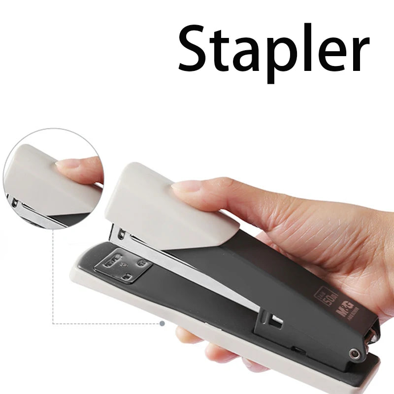 M&G Labor-saving Stapler, capable of stapling 50 sheets, compatible with No. 24/6 staples, suitable for students and office Use