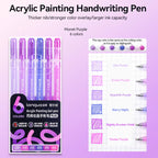 Languo 90 Colors Painting Acrylic Gel Pens Large Capacity Ink Pen for Drawing Diary Diy Coloring Doodling Painting Art Supplies