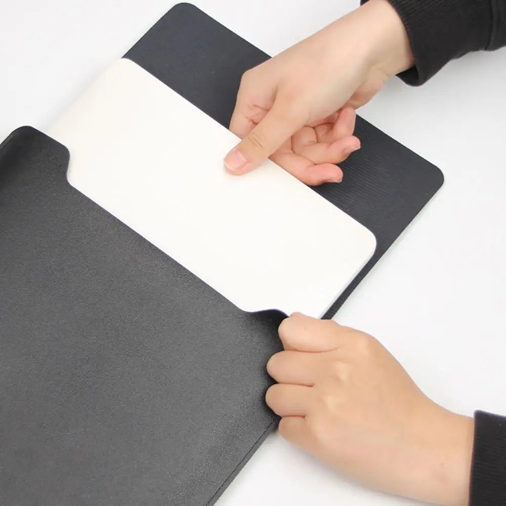 11 13 14 15 inch Laptop Sleeve Case Shockproof Ultra Thin PU Leather Ultrabook Cover Notebook Bag Protective Pouch