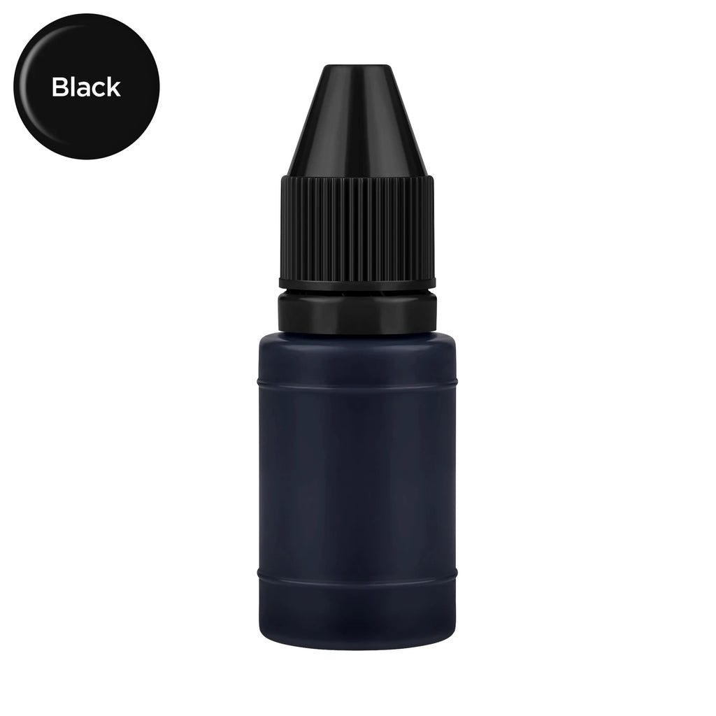 10ml Self-Inking Colorful Ink for Photosensitive Stamp Refilling Ink Red Green Blue Black Orange Rose red Chocolate Coffee White