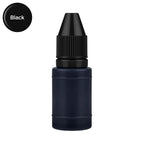 10ml Self-Inking Colorful Ink for Photosensitive Stamp Refilling Ink Red Green Blue Black Orange Rose red Chocolate Coffee White