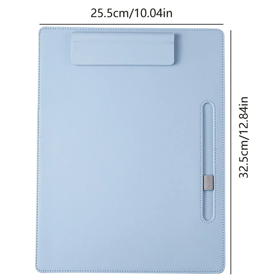 A4 leather writing clip, business folder, data book, office storage menu clip, contract book clip, music score clip
