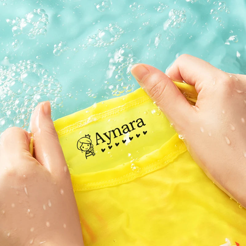 Personalized Children Name Stamp - Engraved Waterproof Seal for Kindergarten, Durable Non-Fading New Student Gift