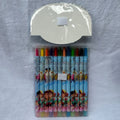 Popular rotating crayons girl group style 12 colors cute drawing tools for kids students daily coloring painting stationery