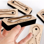 QJH Zipper Leather Cutting Die Cut Mold, Leather Punch Die Set, Leather Crafts Kraft Tool, Handmade Cutters - Bag Zipper Pullers