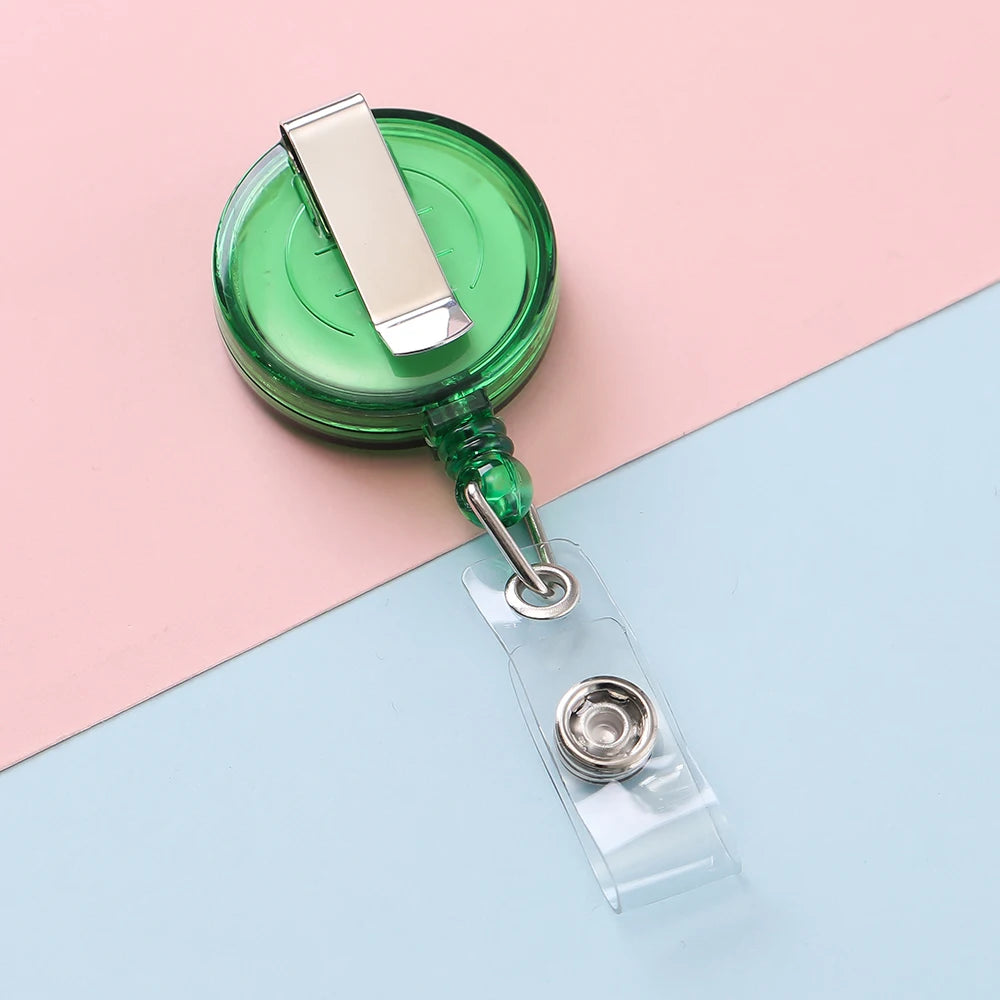 Retractable Steel Cord Pull Reel Keychains Spring Buckle Clasp Wire Rope Key Ring Recoil ID Card Holder Key Chain Multiple Tools