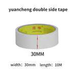 10M White Double Sided Tape Ultra-thin High-adhesive Super Strong Hand Tearable Tape 5-40mm Wide for Crafting And Packaging