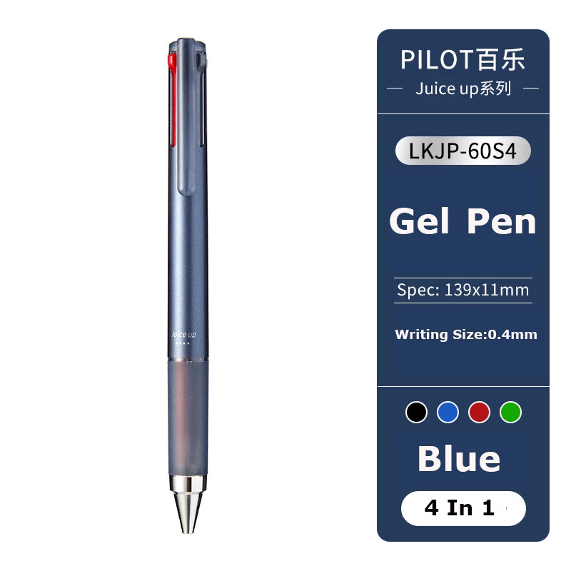 Japan Pilot Modular Pen Juice Up 3/4 Color 0.4mm Ultra-fine Gel Pens, Water-base Smooth Writing Versatile Stationery Aacsesories