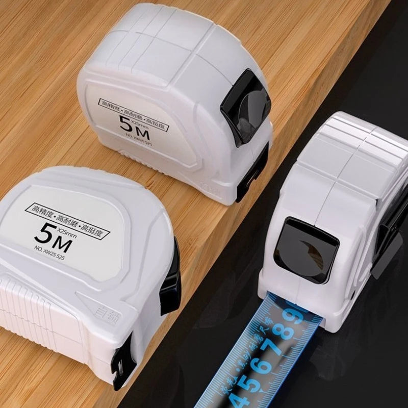 Classic Blue Light Self-Locking Steel Tape Measure 5m/7.5m/10m for Ultra Wide and Ultra Thick Decoration Construction