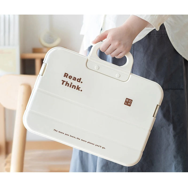 Test Paper Storage Bag Handbag Accordion File A4 Folder Large Capacity Test Paper File Homework Archive for High School Students