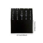 30Pcs Index Cards A-z Dividers 3x5" Alphabetical File Dividers Studying Tool Alphabet Tabs Index Tabs Black for Office School